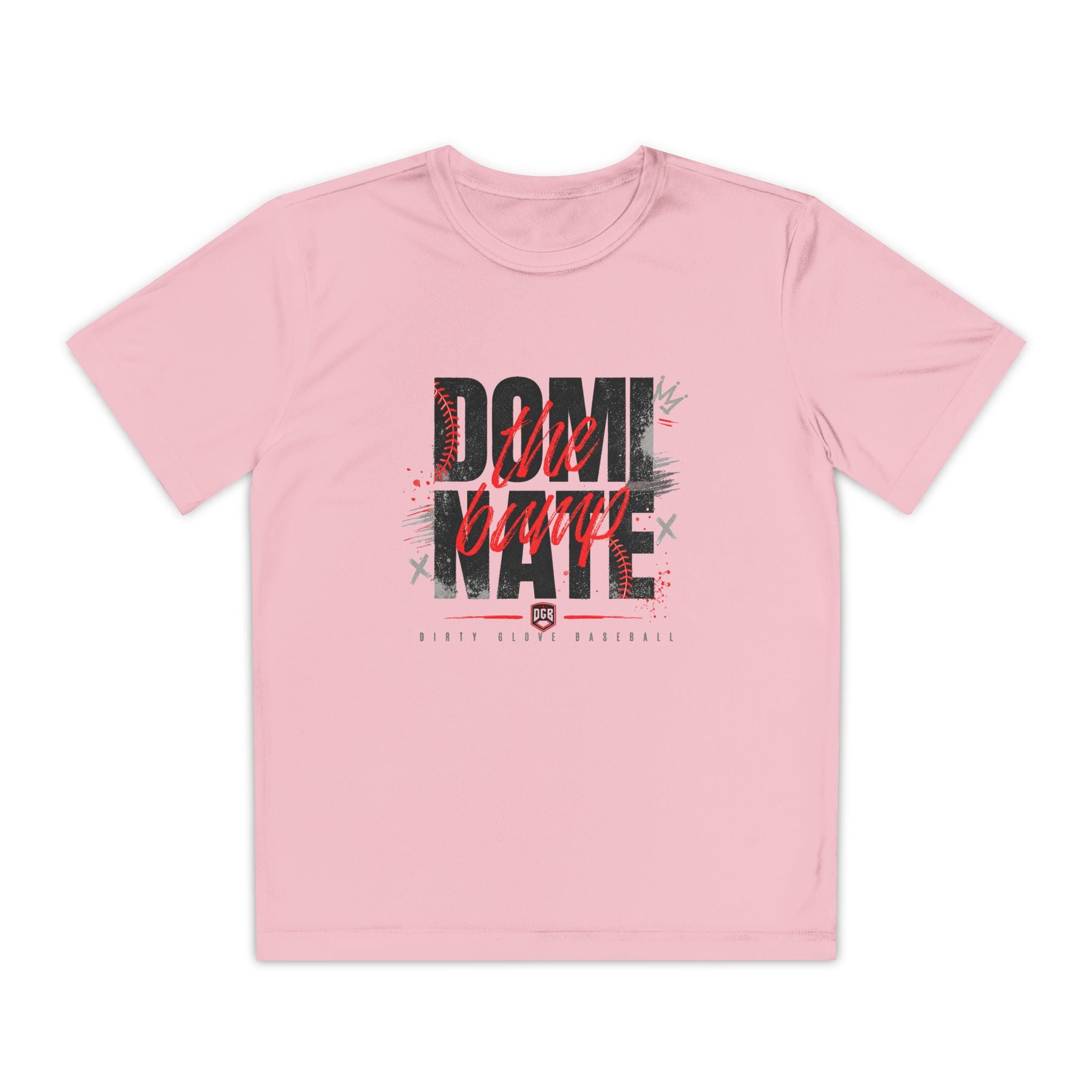 Dirty Glove Baseball | "Dominate The Bump" | T-shirt | Youth