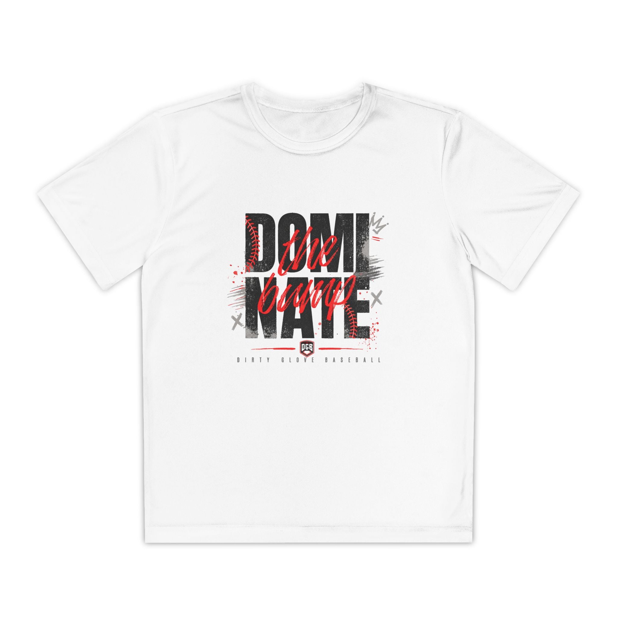 Dirty Glove Baseball | "Dominate The Bump" | T-shirt | Youth