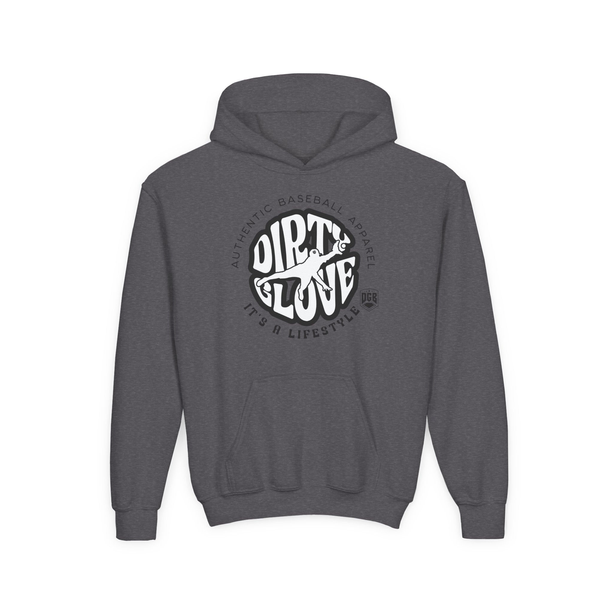 Dirty Glove Baseball | "Groovy" | Hoodie | Youth