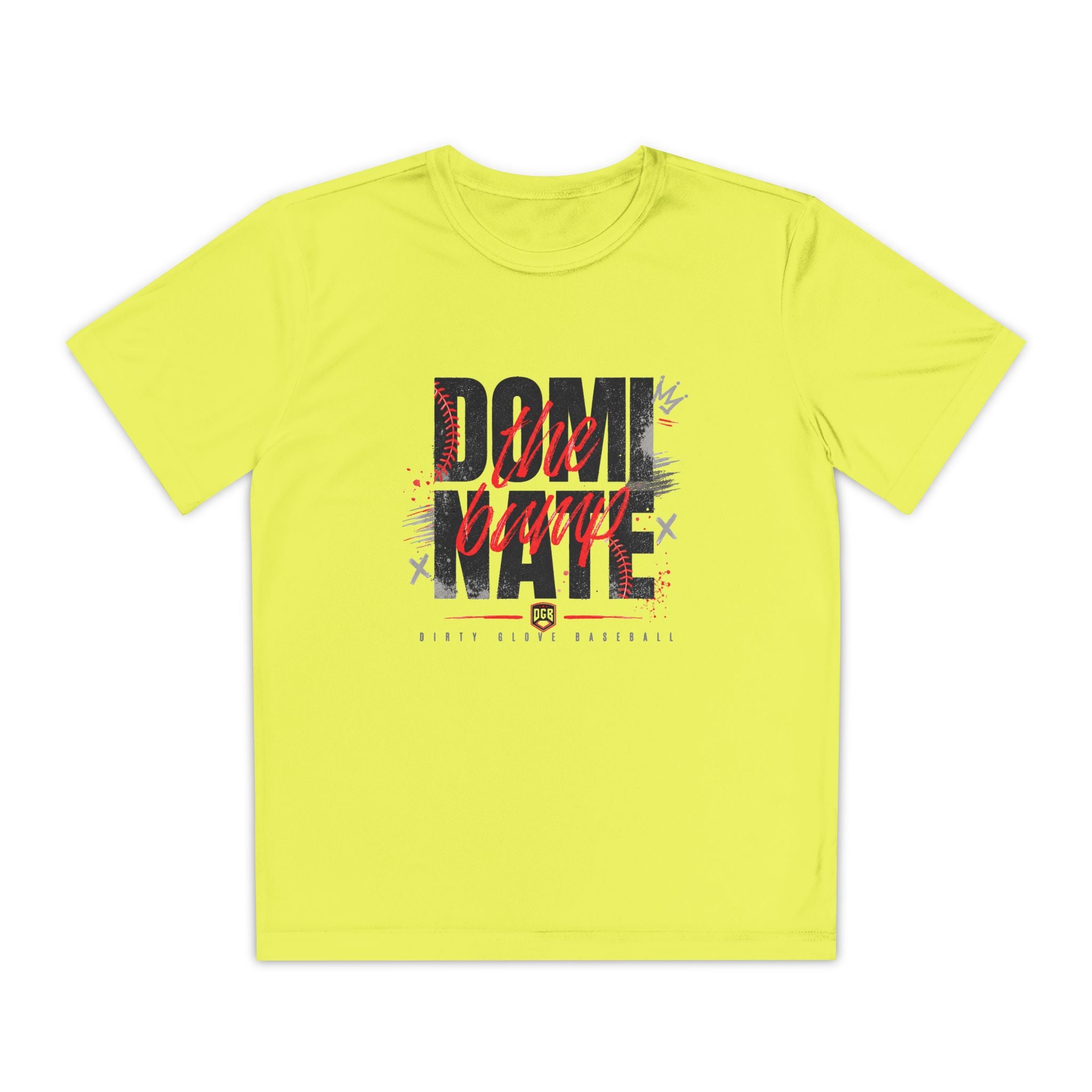Dirty Glove Baseball | "Dominate The Bump" | T-shirt | Youth