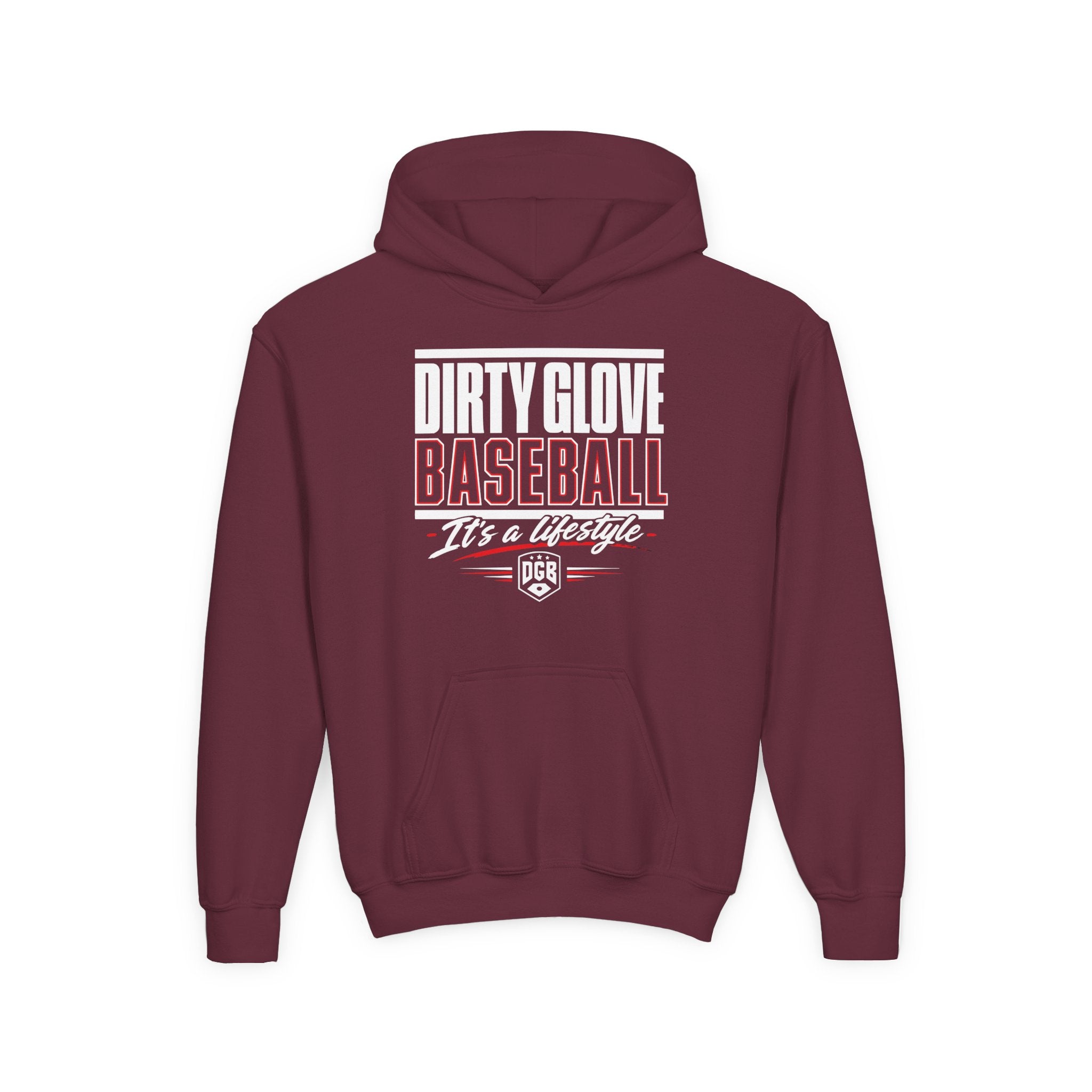 Dirty Glove Baseball | "Stacked" | Hoodie | Youth