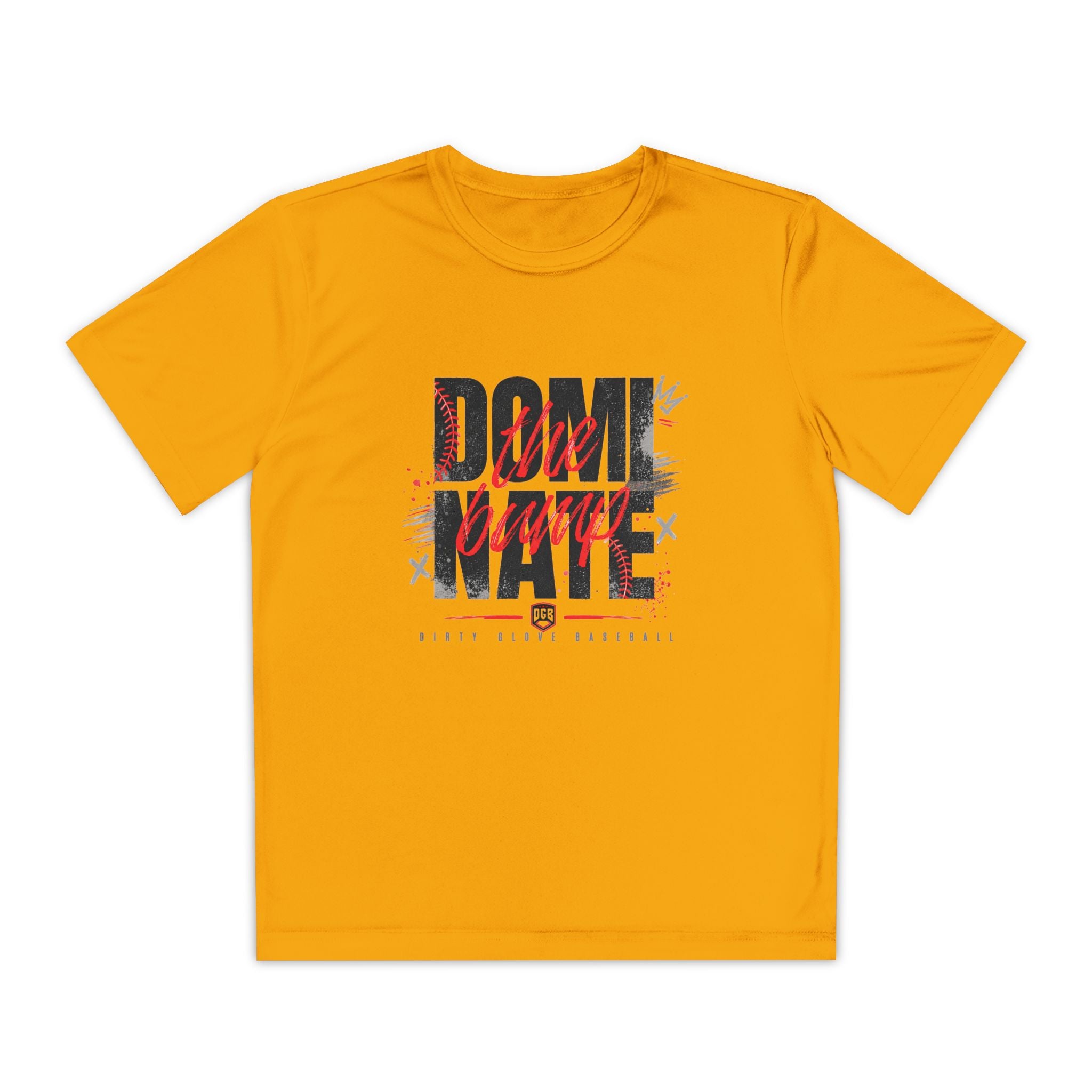 Dirty Glove Baseball | "Dominate The Bump" | T-shirt | Youth