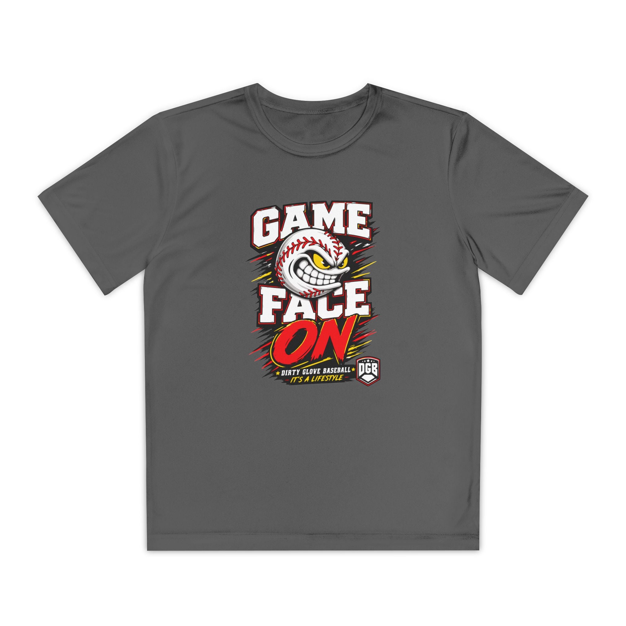 Dirty Glove Baseball | "Game Face On" | T-shirt | Youth
