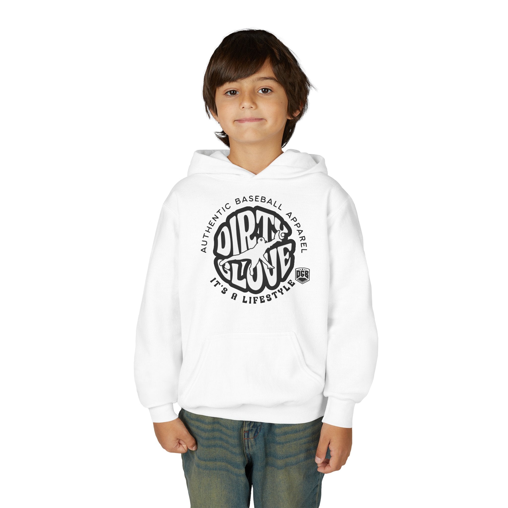 Dirty Glove Baseball | "Groovy" | Hoodie | Youth