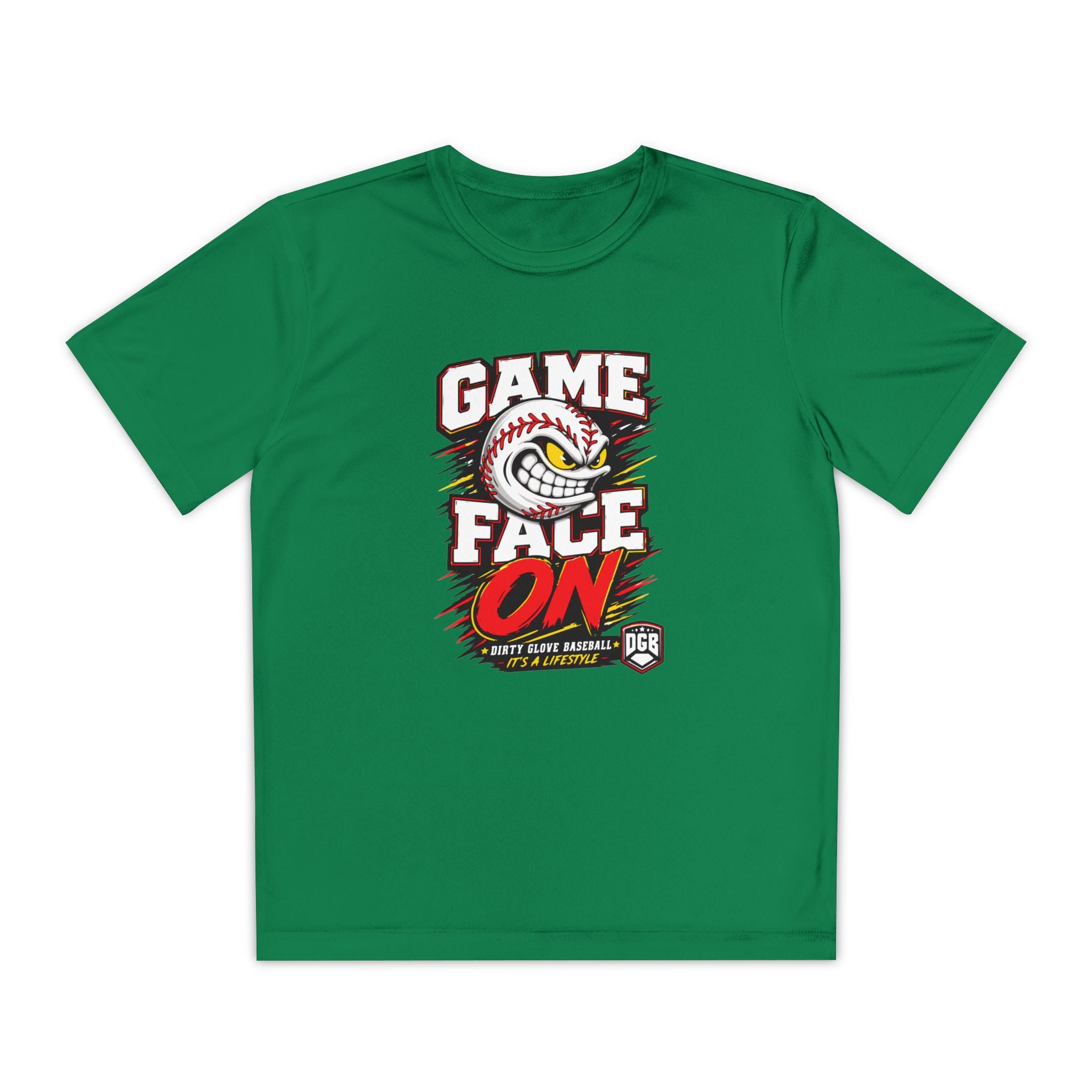 Dirty Glove Baseball | "Game Face On" | T-shirt | Youth