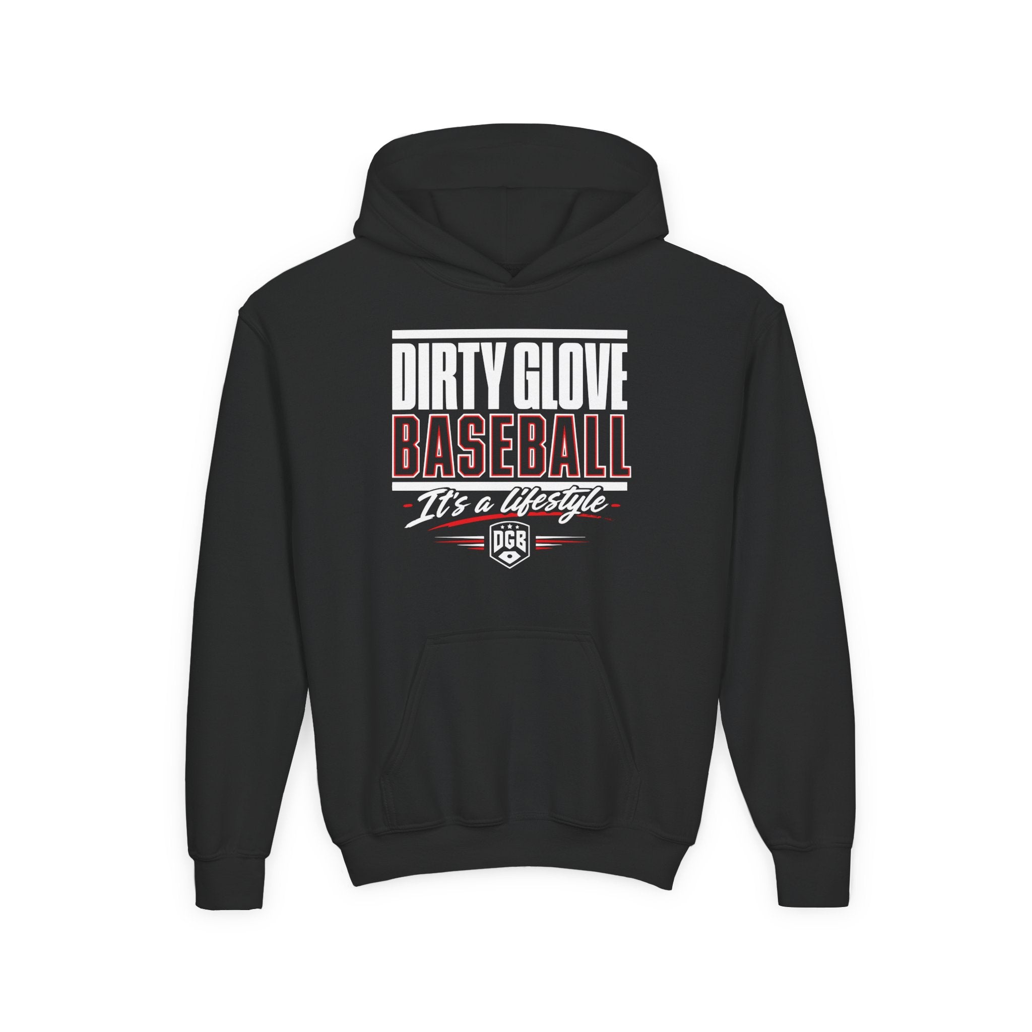 Dirty Glove Baseball | "Stacked" | Hoodie | Youth