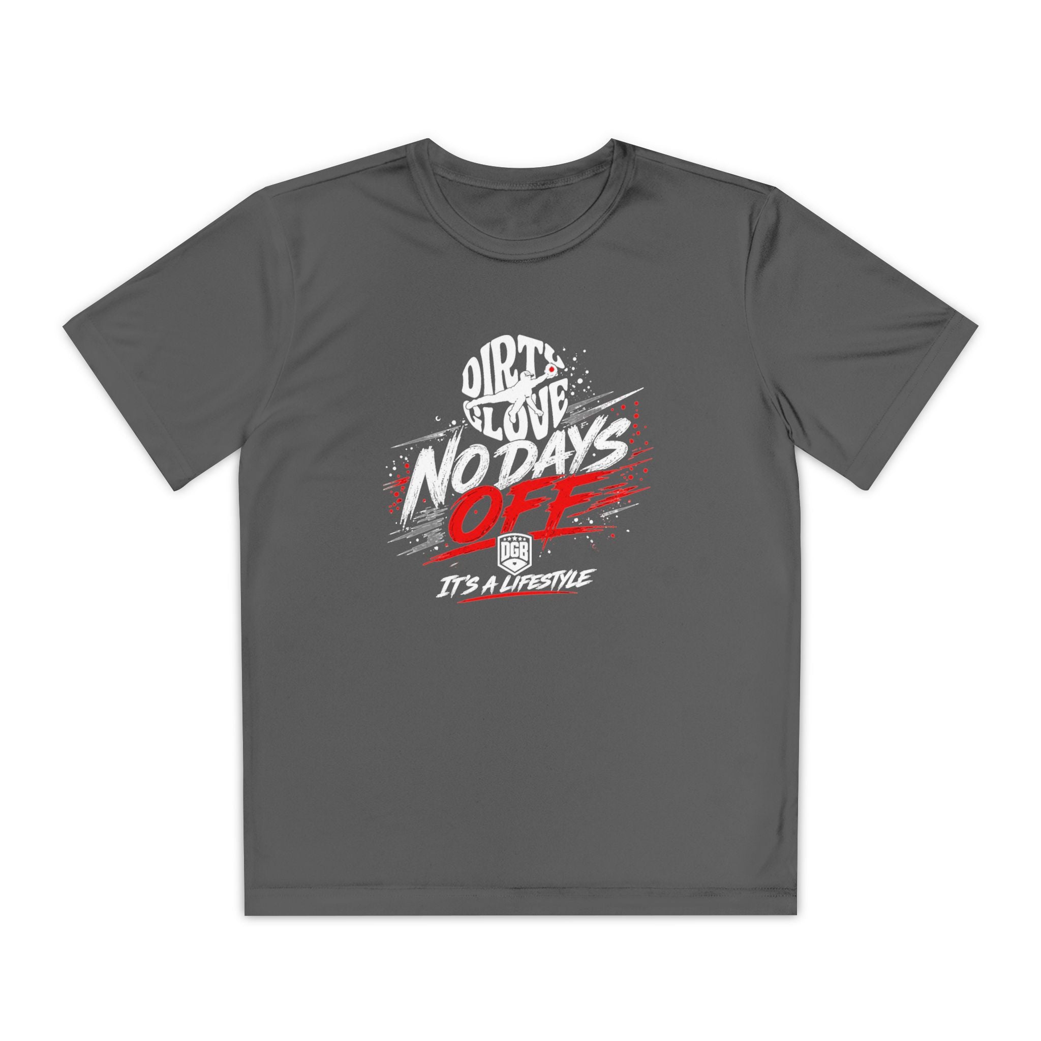 Dirty Glove Baseball | "No Days Off" | T-shirt | Youth