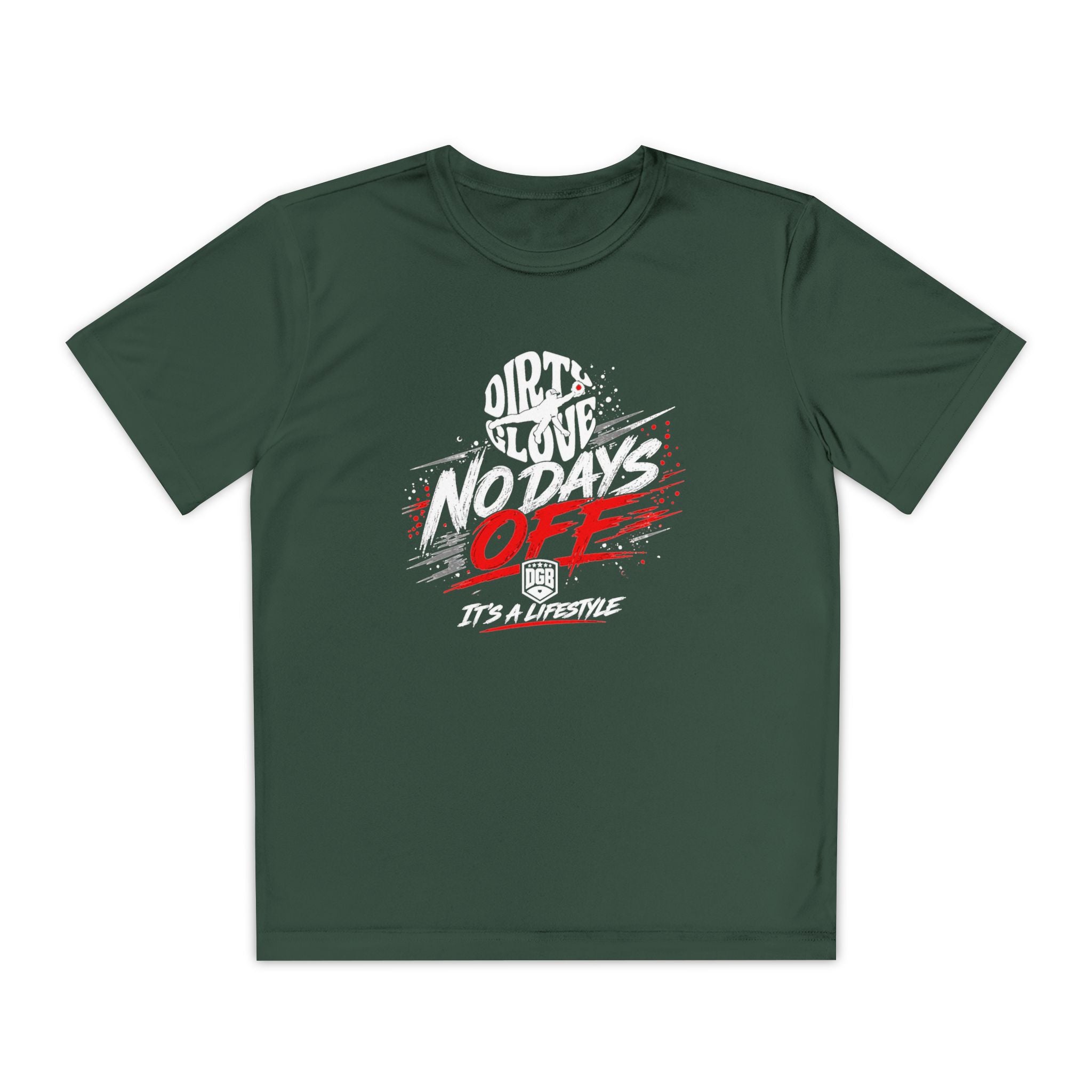 Dirty Glove Baseball | "No Days Off" | T-shirt | Youth