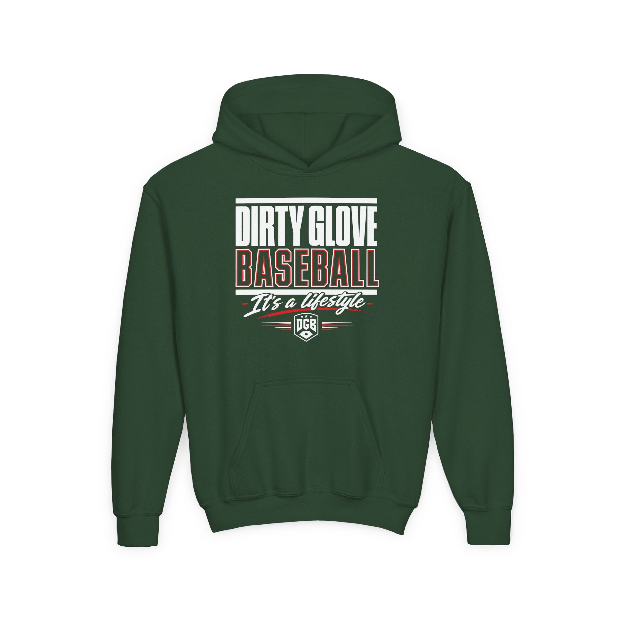 Dirty Glove Baseball | "Stacked" | Hoodie | Youth