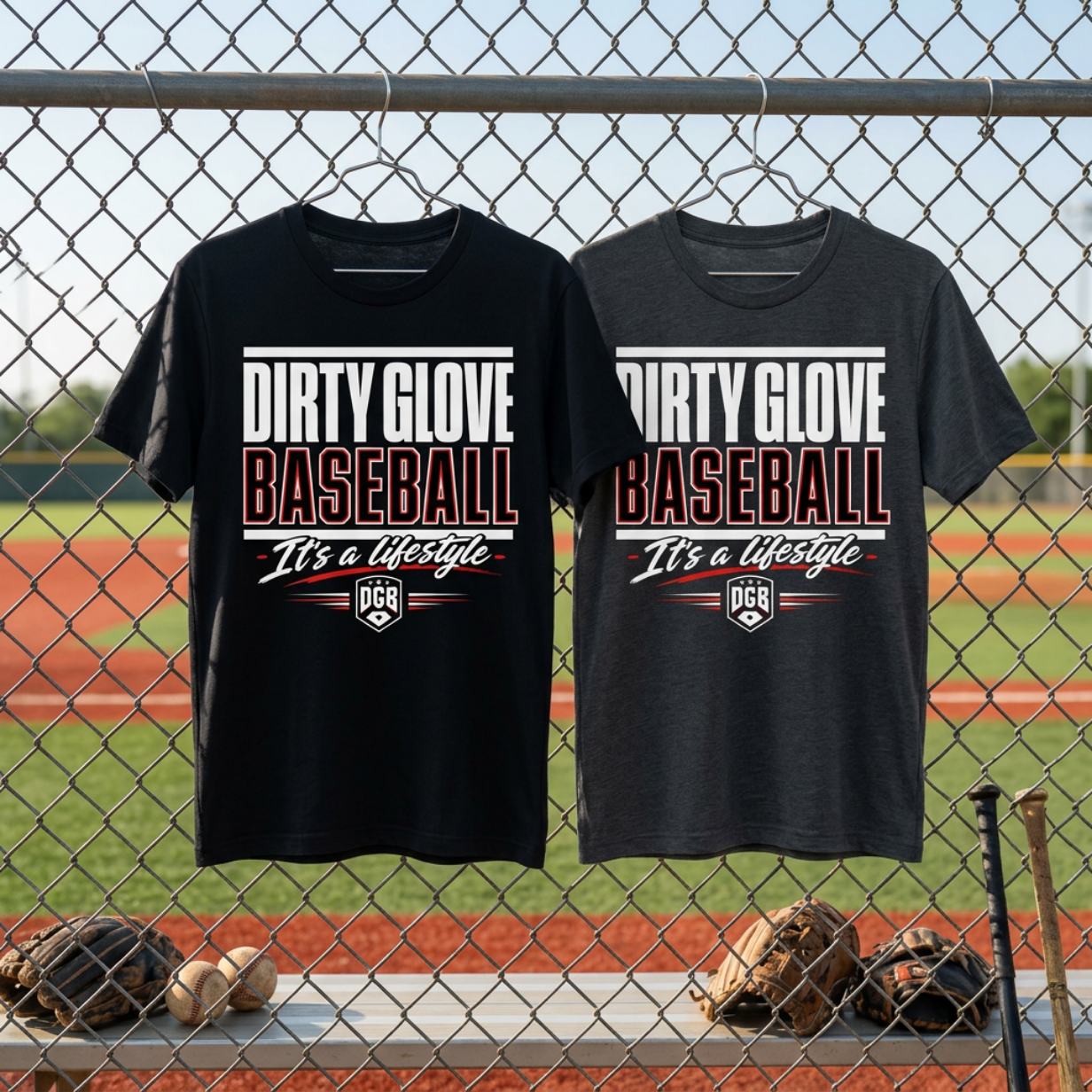 Dirty Glove Baseball | "Dirty Glove Stacked" | T-shirt | Youth