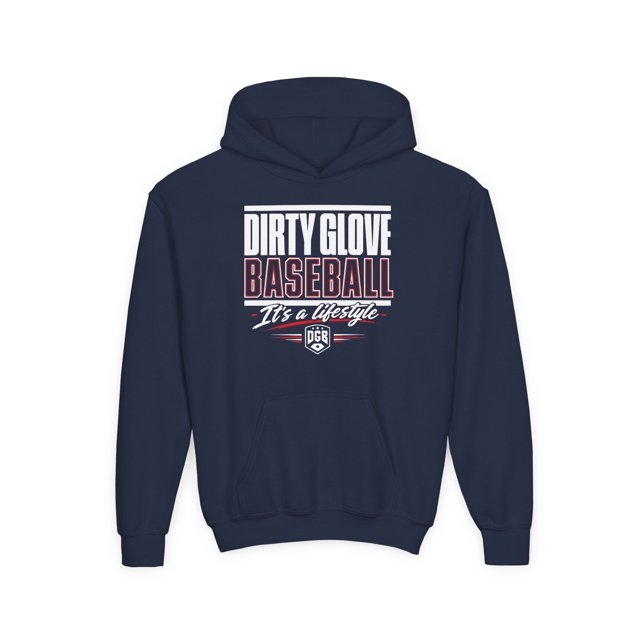 Dirty Glove Baseball | "Stacked" | Hoodie | Youth
