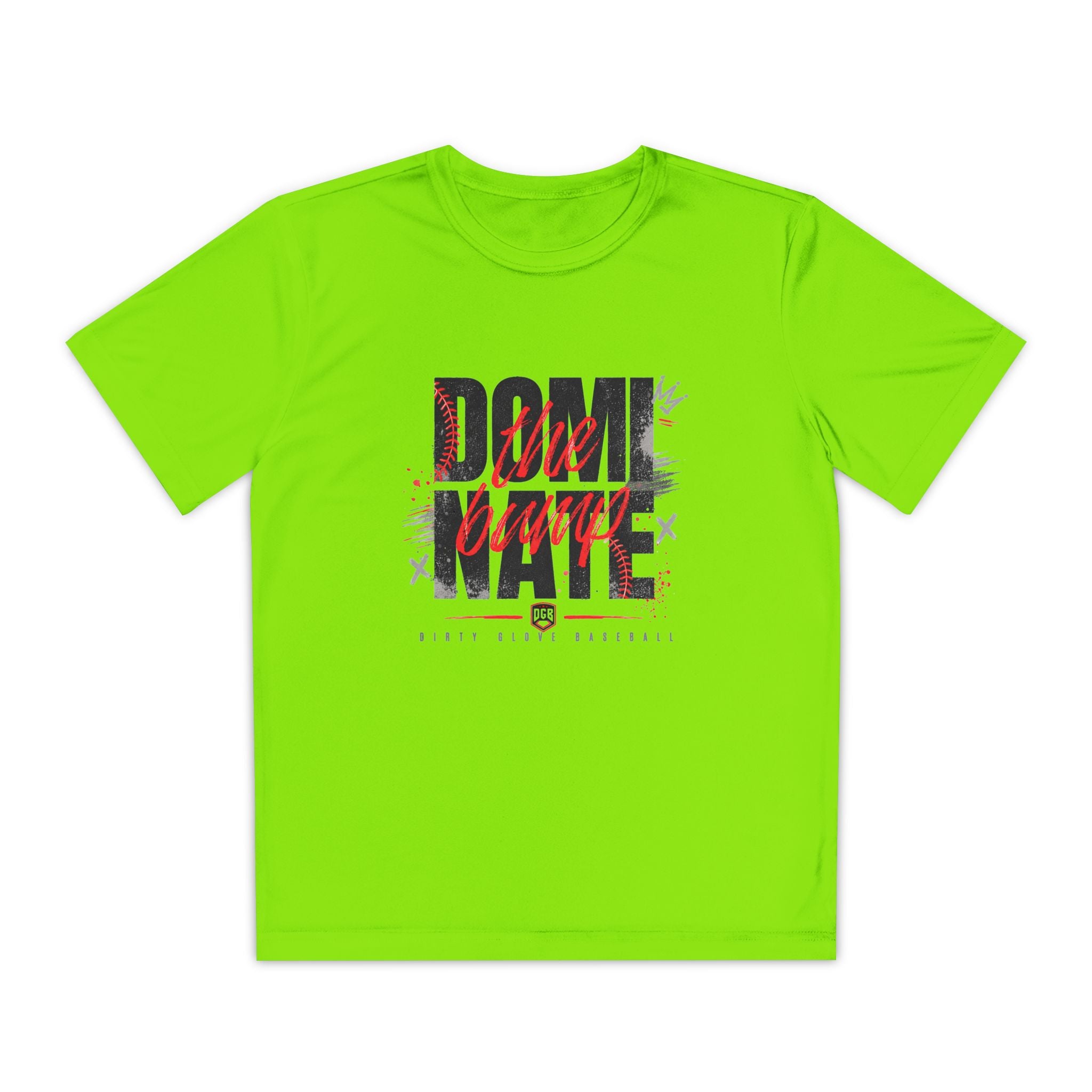 Dirty Glove Baseball | "Dominate The Bump" | T-shirt | Youth