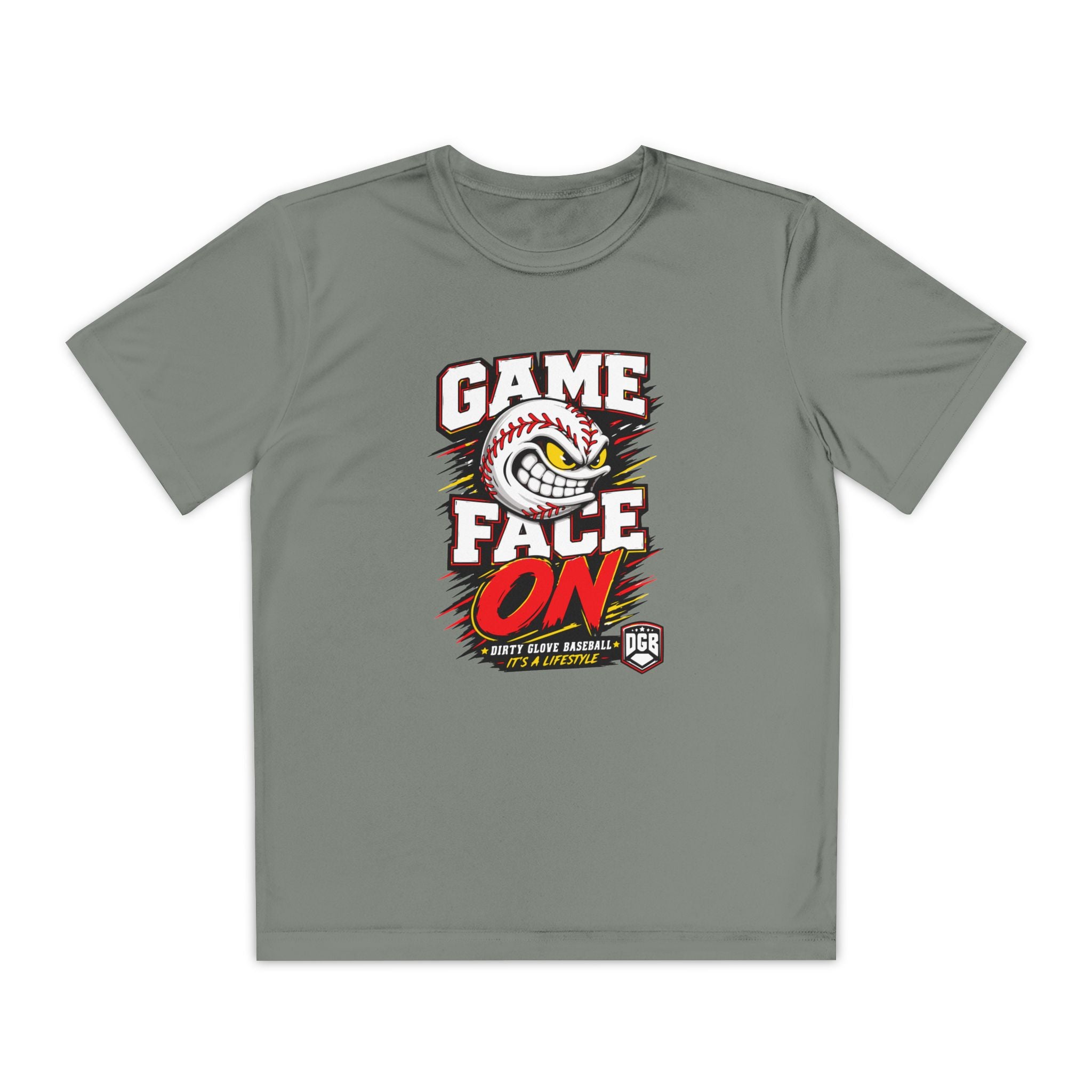 Dirty Glove Baseball | "Game Face On" | T-shirt | Youth