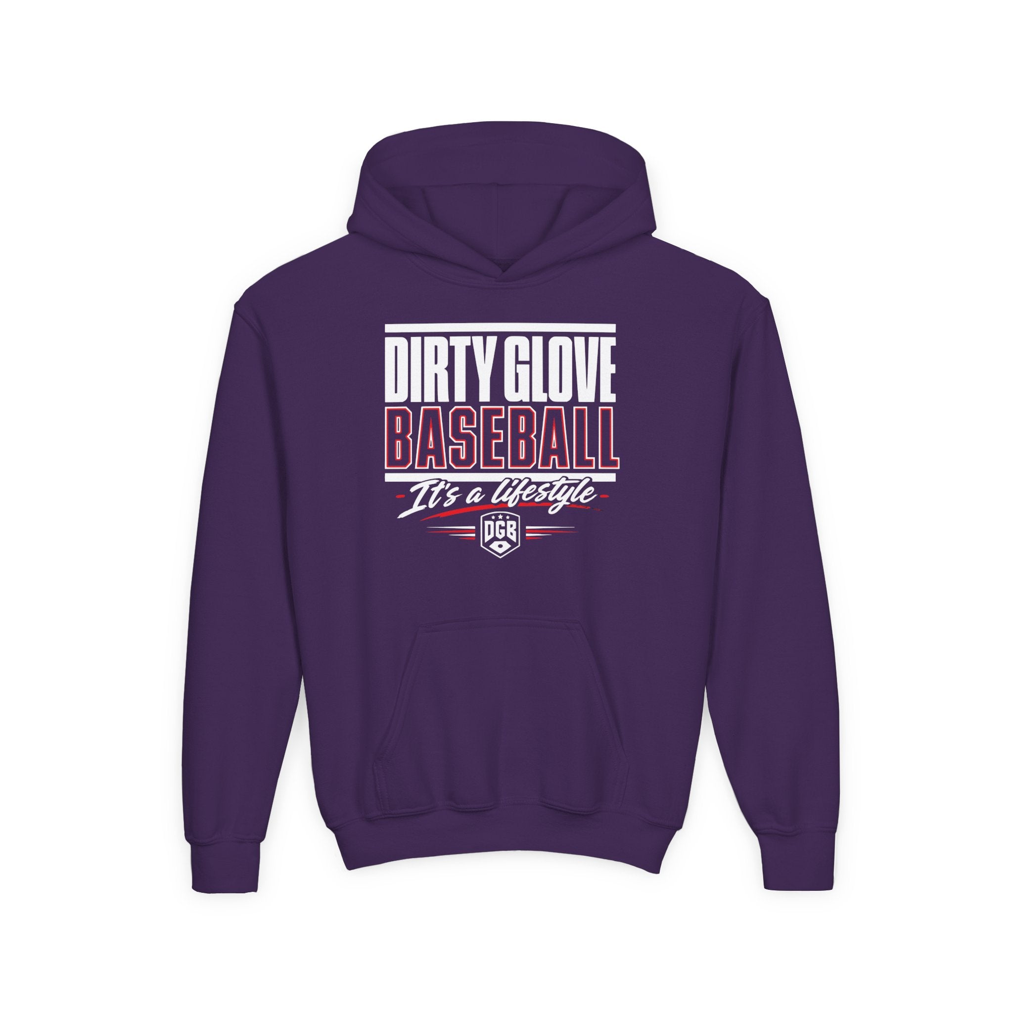 Dirty Glove Baseball | "Stacked" | Hoodie | Youth