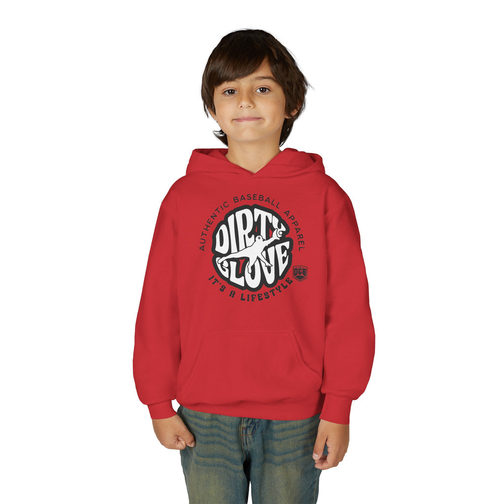 Dirty Glove Baseball | "Groovy" | Hoodie | Youth