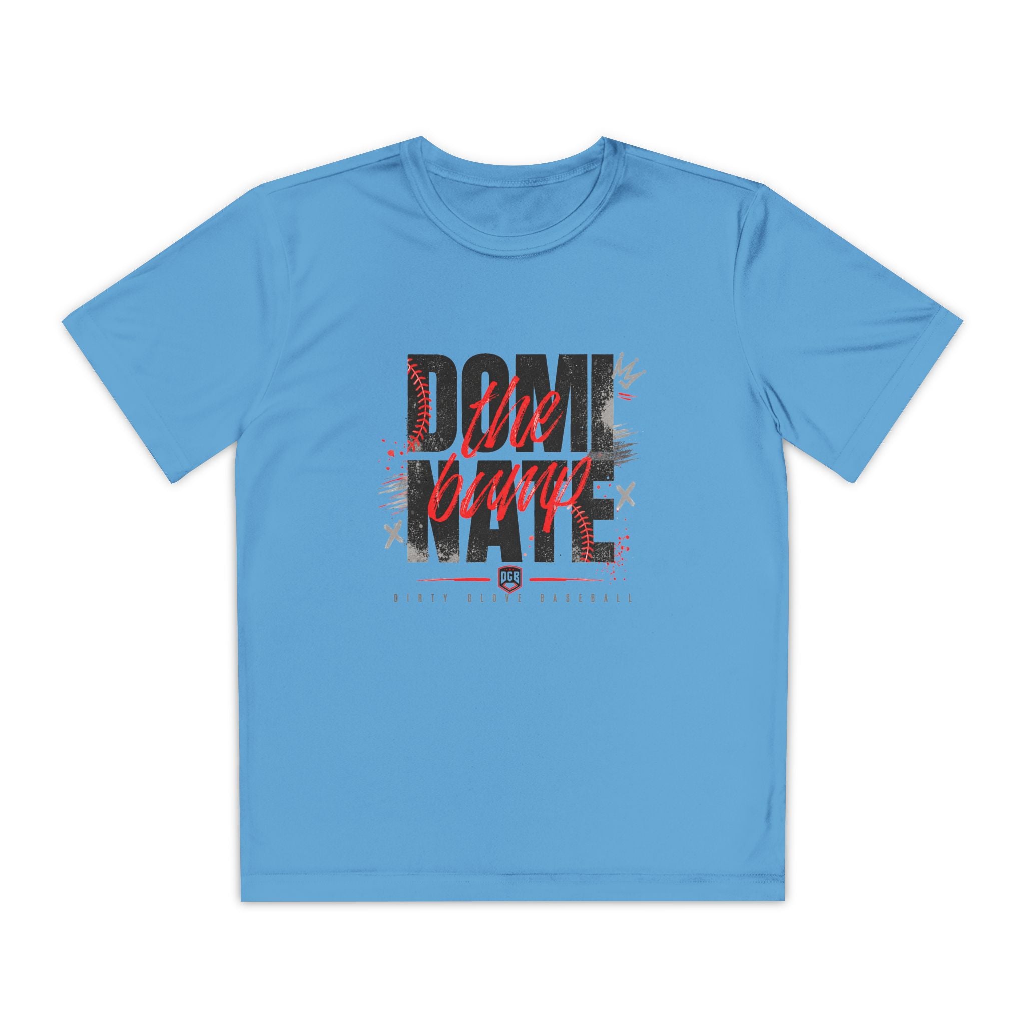 Dirty Glove Baseball | "Dominate The Bump" | T-shirt | Youth