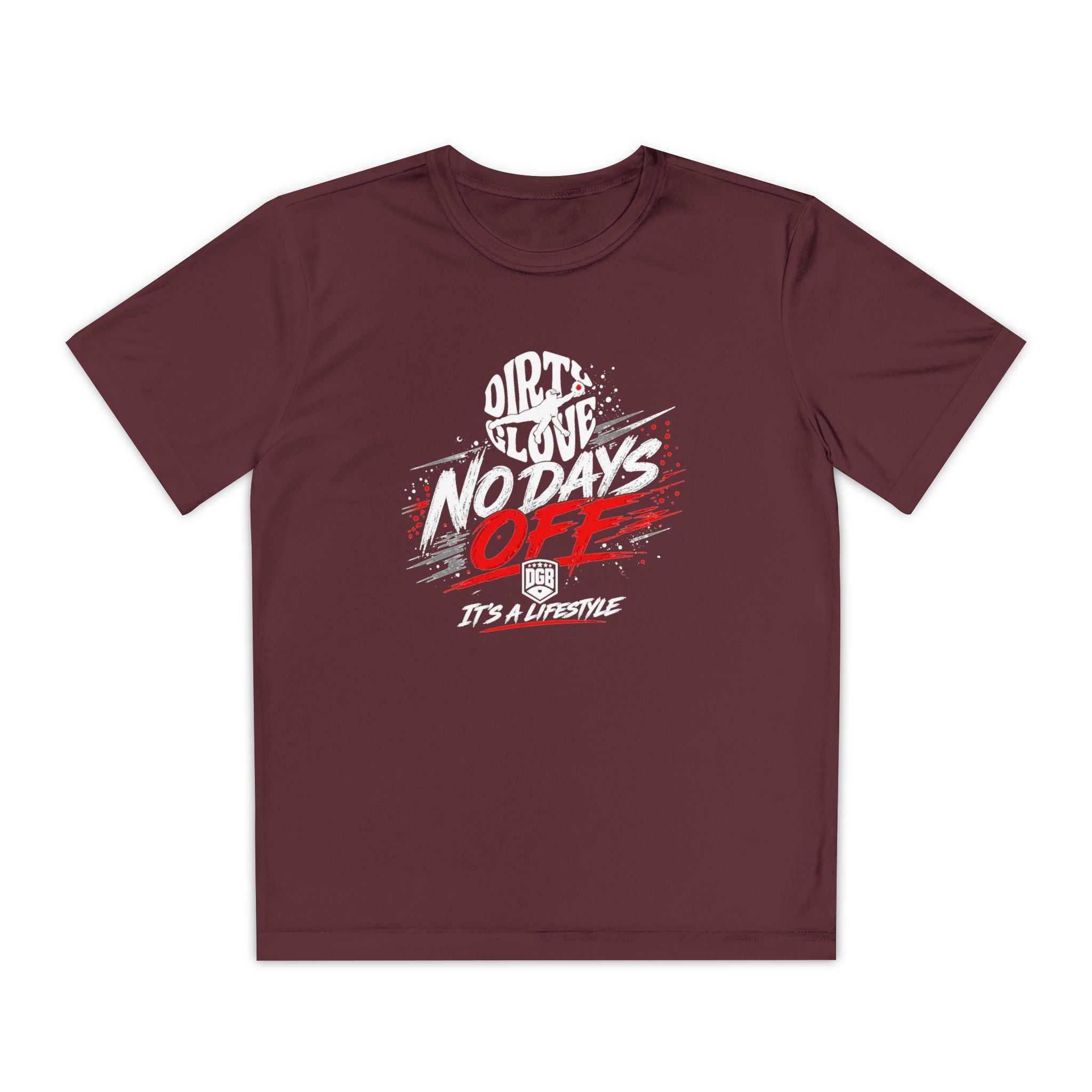 Dirty Glove Baseball | "No Days Off" | T-shirt | Youth