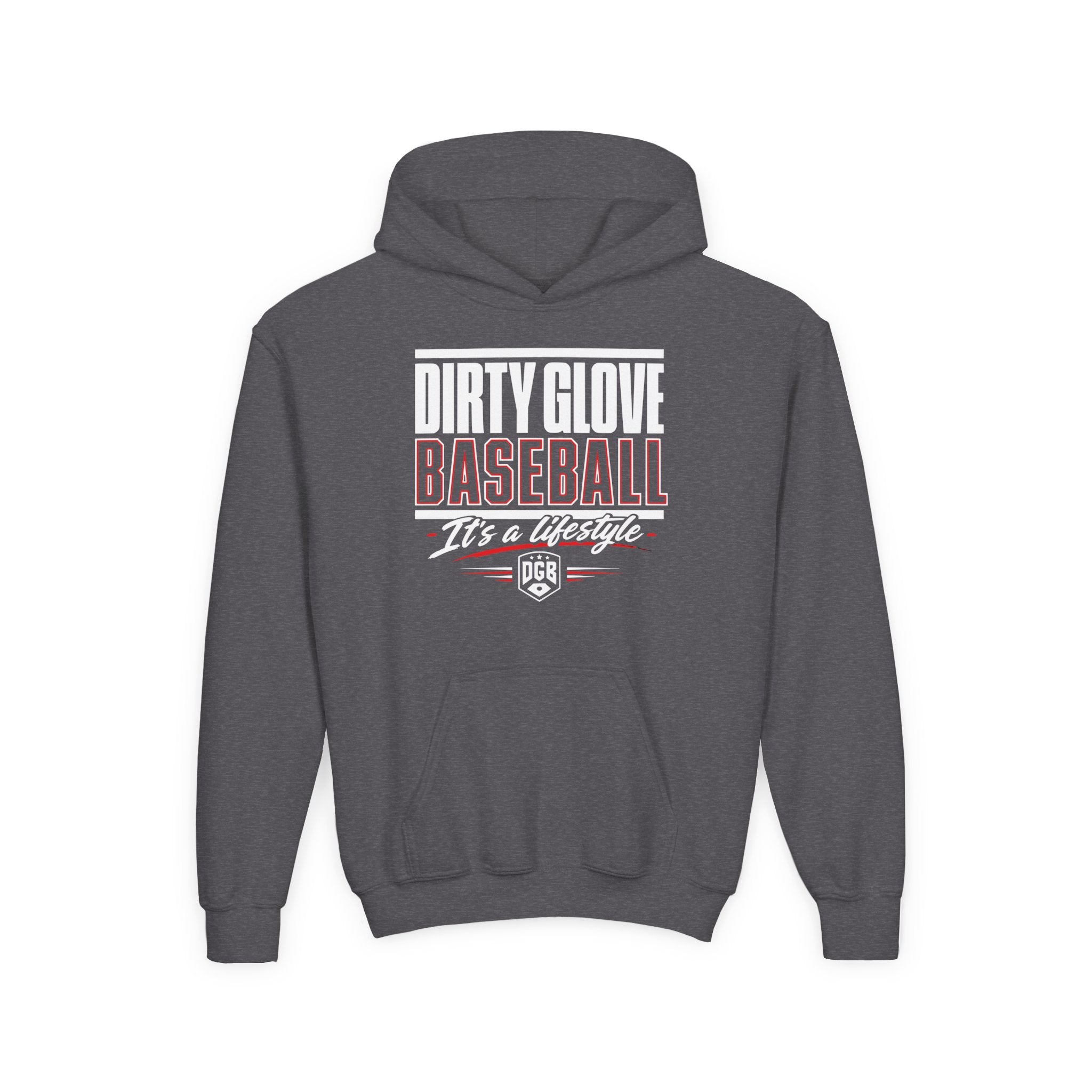 Dirty Glove Baseball | "Stacked" | Hoodie | Youth