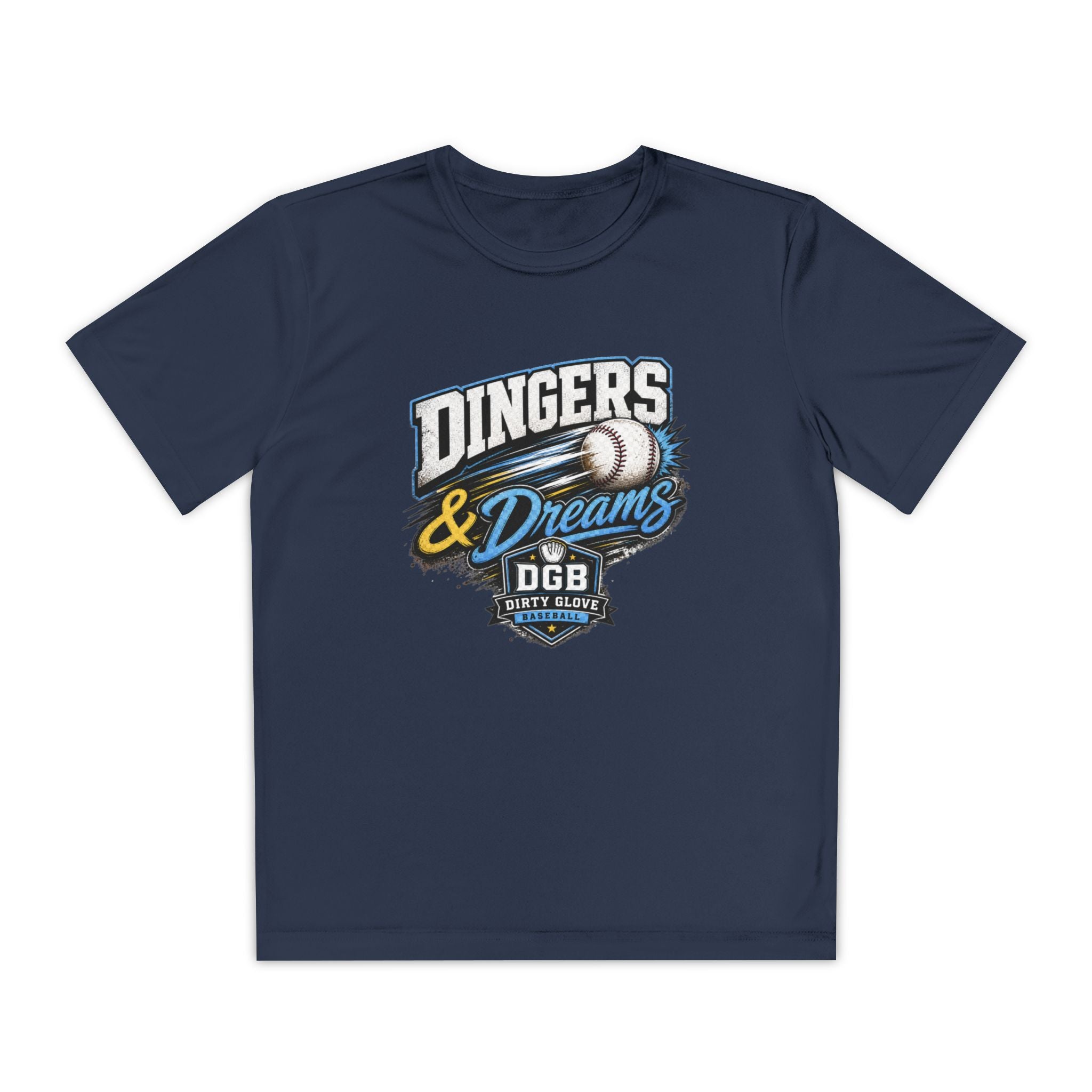 Dirty Glove Baseball | "Dingers & Dreams" | T-shirt | Youth