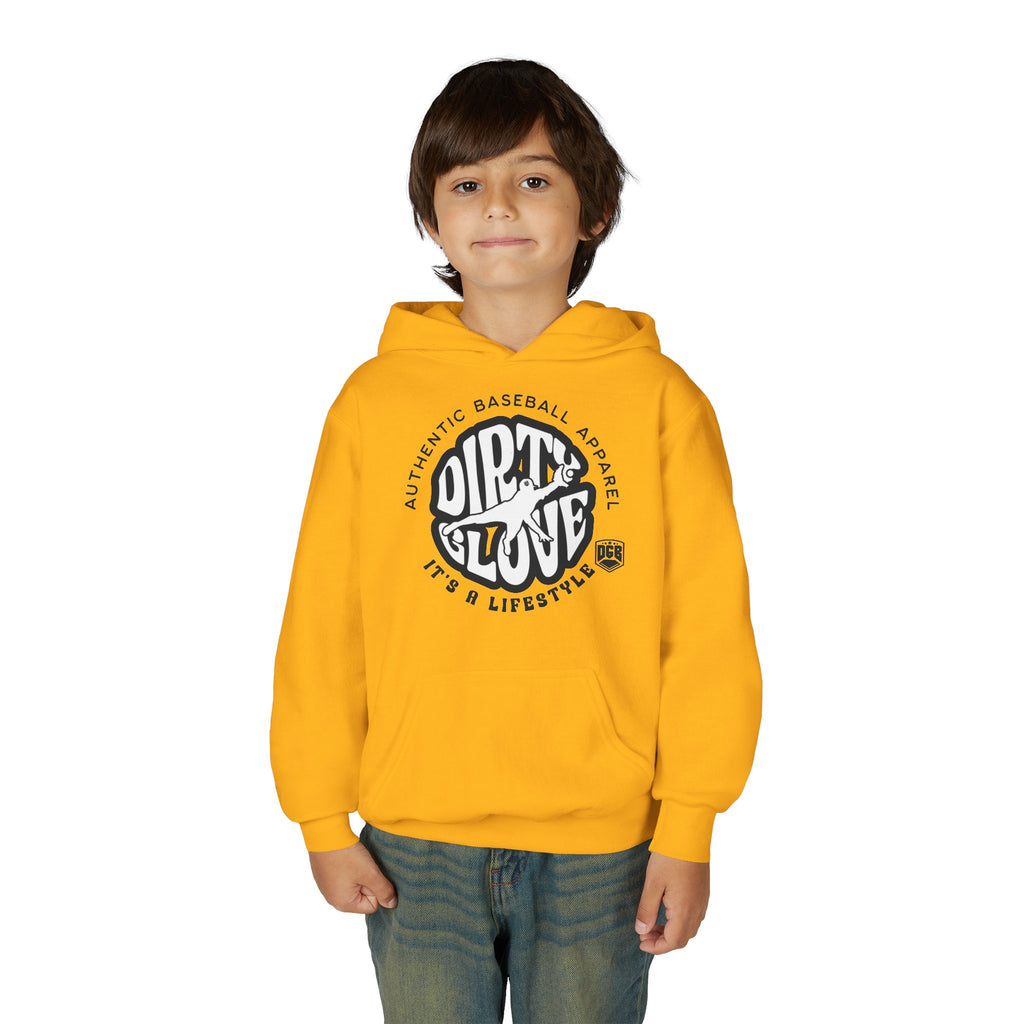 Dirty Glove Baseball | "Groovy" | Hoodie | Youth