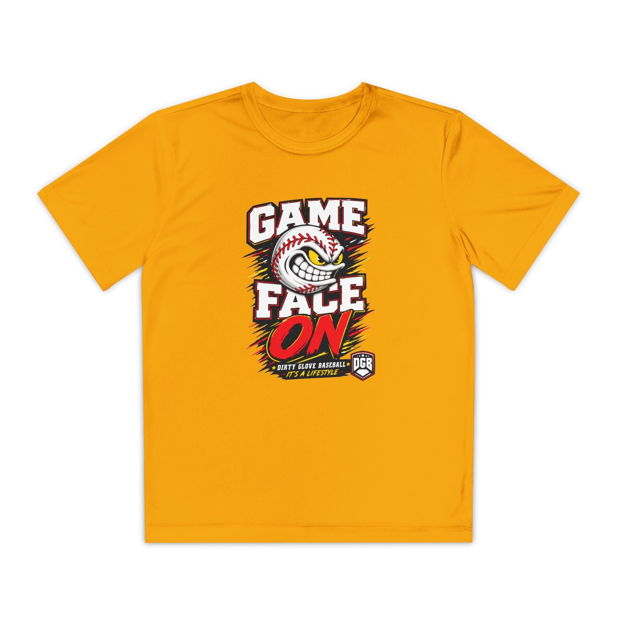 Dirty Glove Baseball | "Game Face On" | T-shirt | Youth