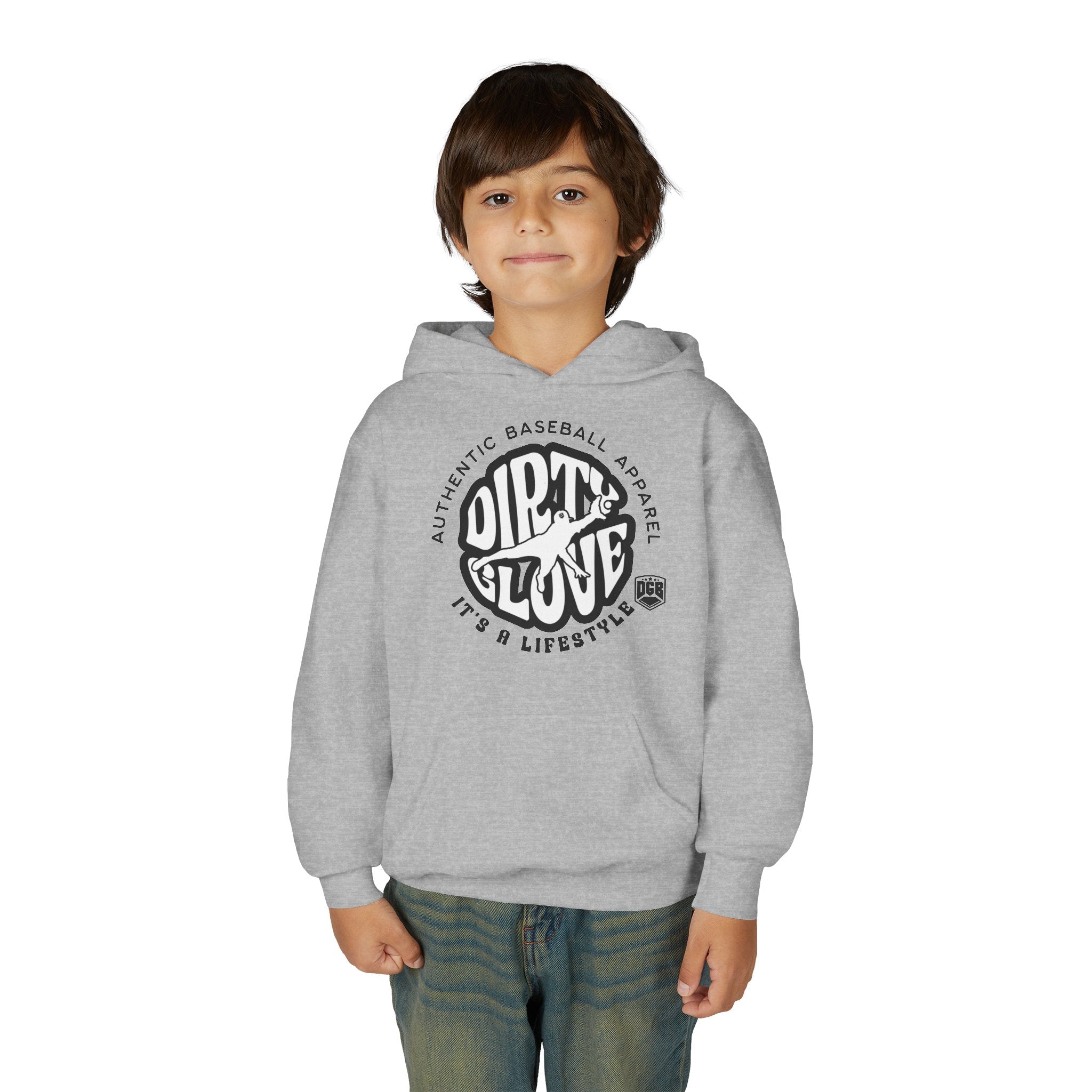 Dirty Glove Baseball | "Groovy" | Hoodie | Youth