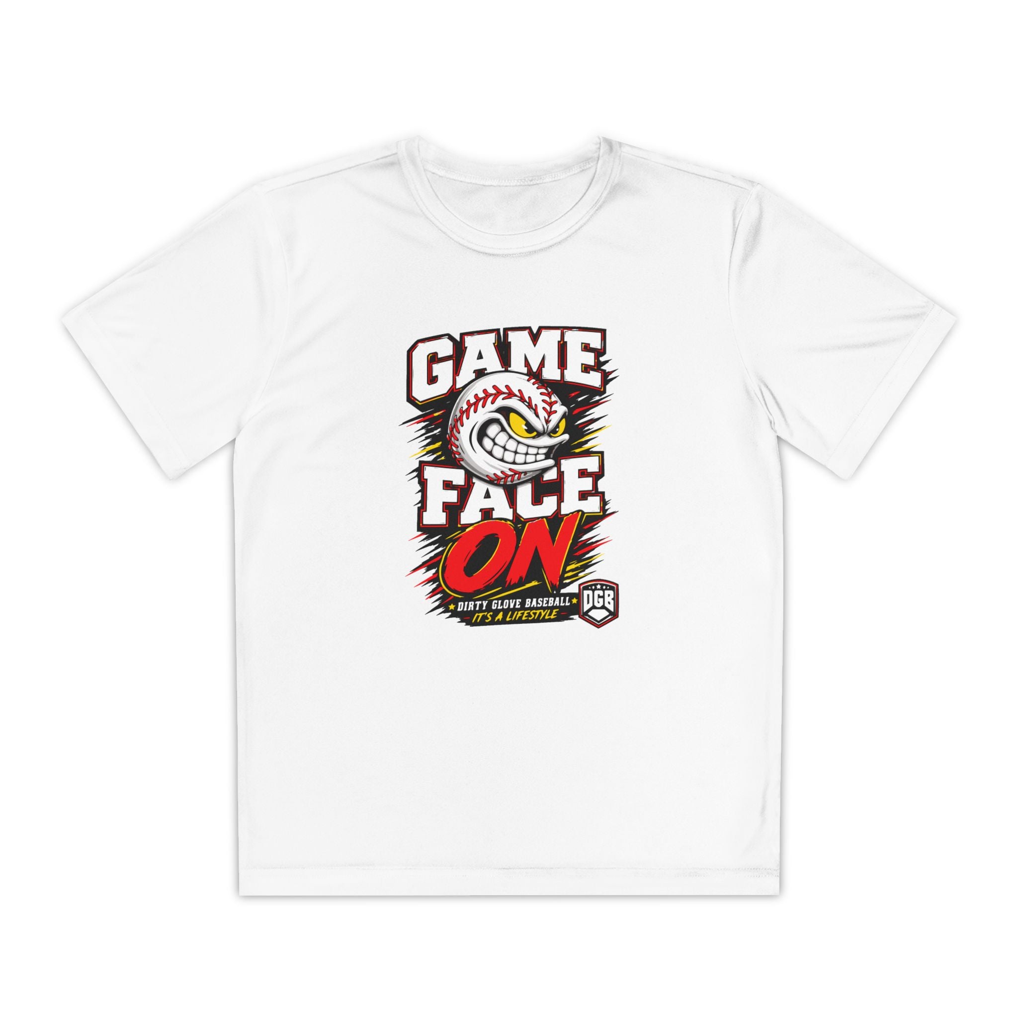 Dirty Glove Baseball | "Game Face On" | T-shirt | Youth