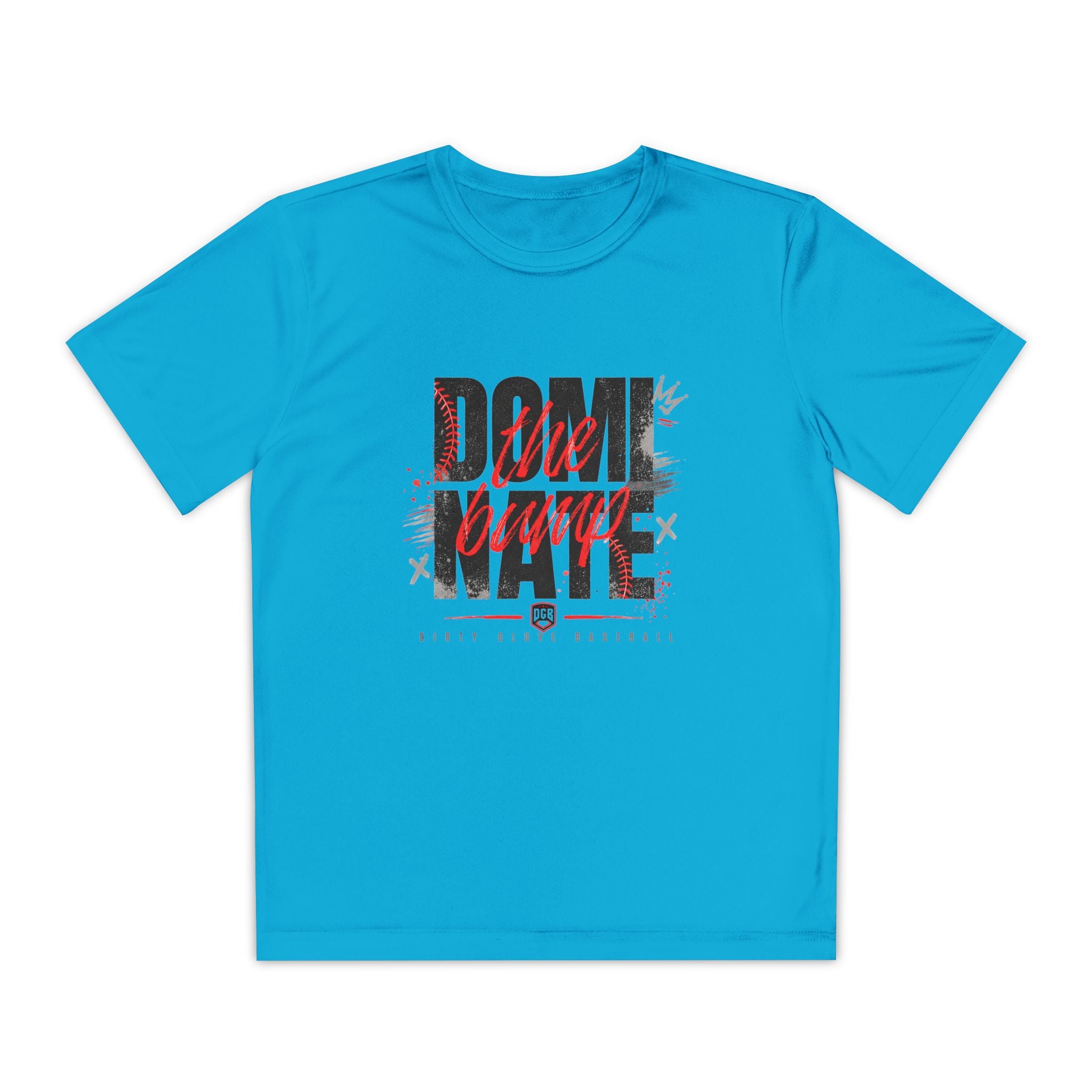 Dirty Glove Baseball | "Dominate The Bump" | T-shirt | Youth